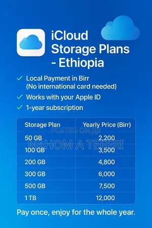 Photo - Icloud Storage Plans Ethiopia