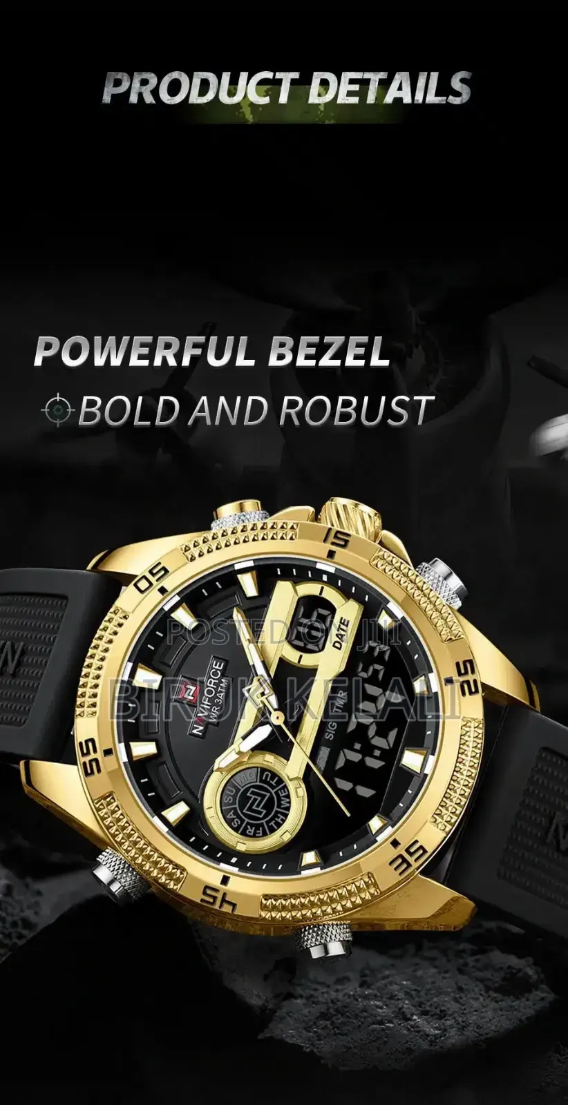 Navi Force Waterproof Watch