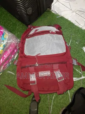 Fashion Brand Backpack – Trendy Red Bag for School Travel