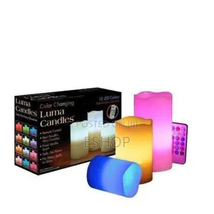 Hypnotic Color Shift Electronic Candles With Remote (Set of 3)