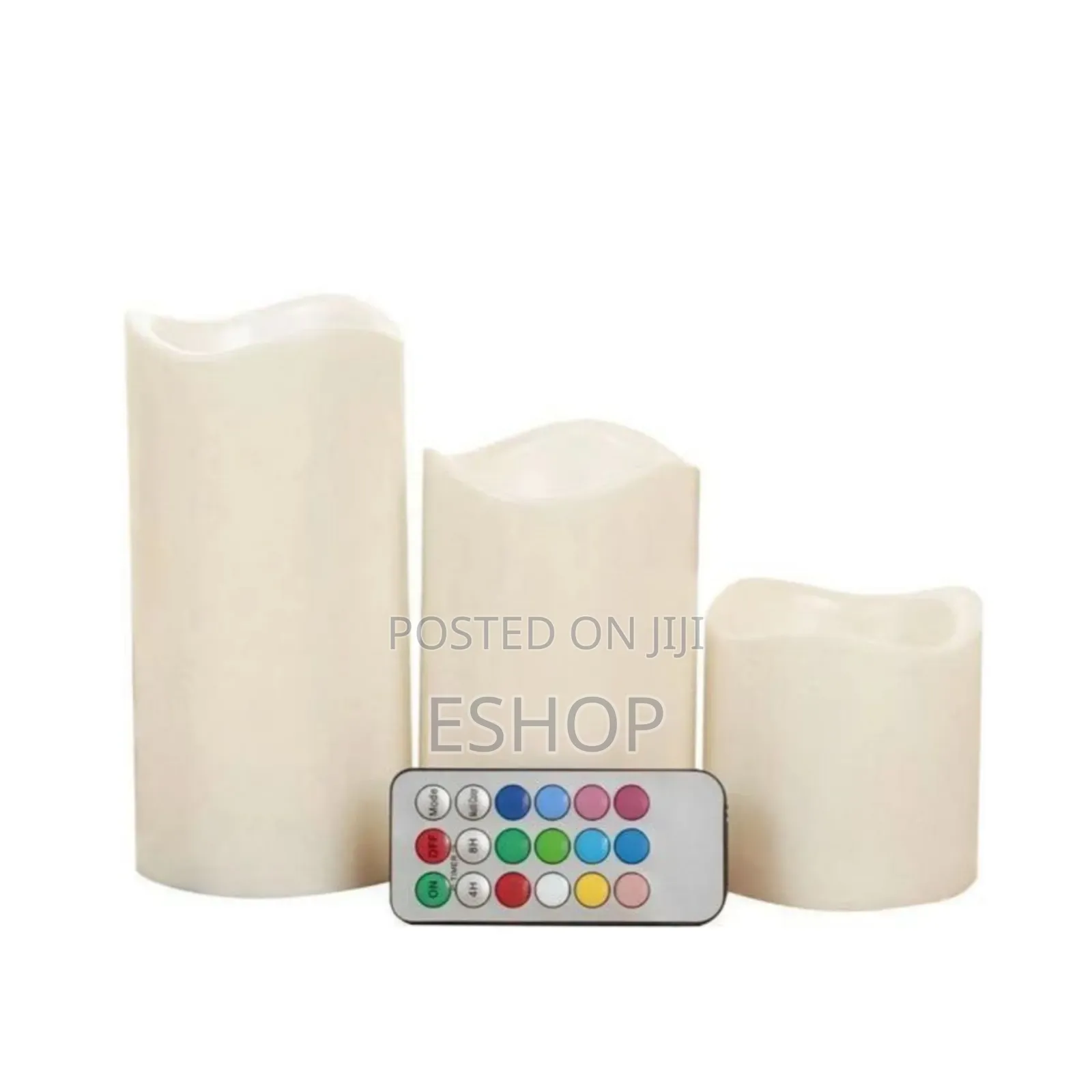 Hypnotic Color Shift Electronic Candles With Remote (Set of 3)