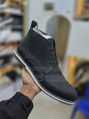 Original Clark's Shoes Full Black Color