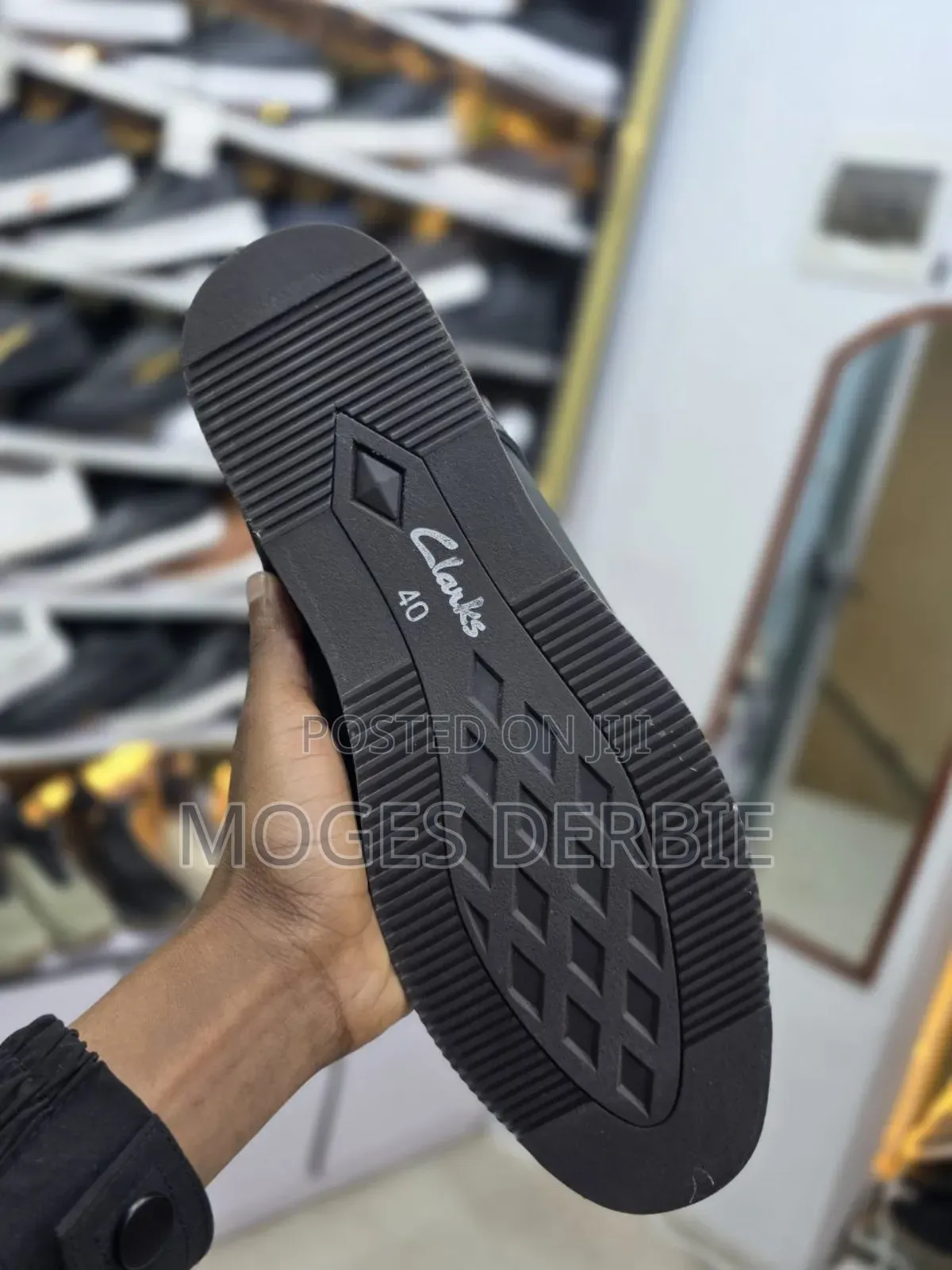 Original Clark's Shoes Full Black Color