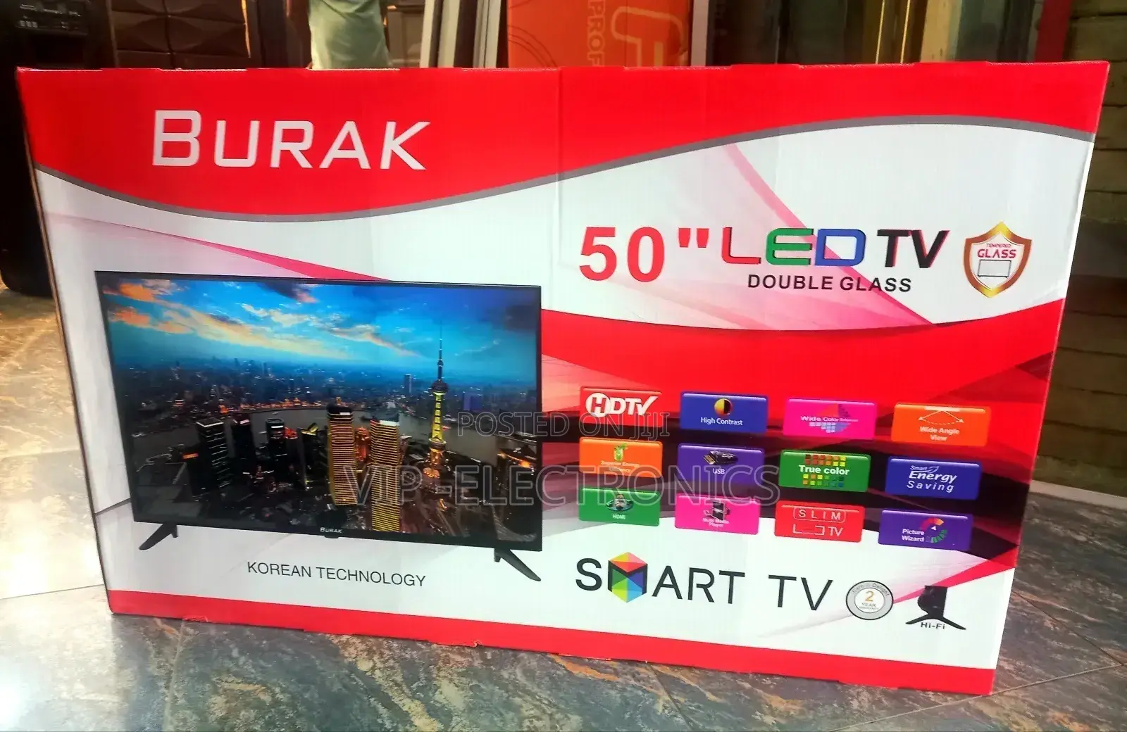 Burak 50 Inch Tv Smart Android New 2025 Tv New Price
