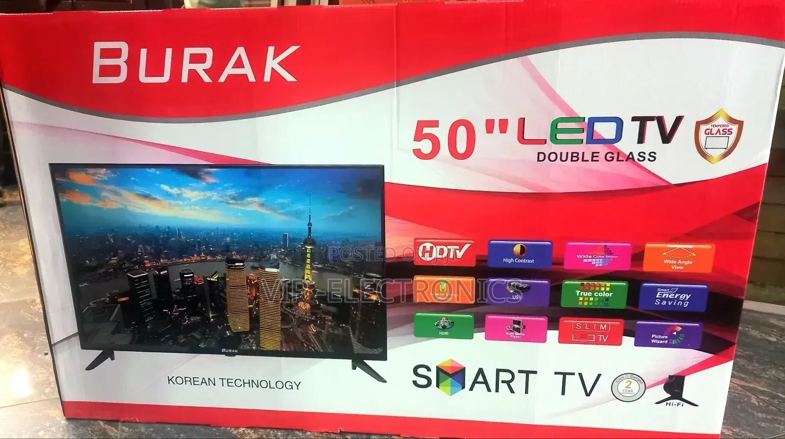 Burak 50 Inch Tv Smart Android New 2025 Tv New Price
