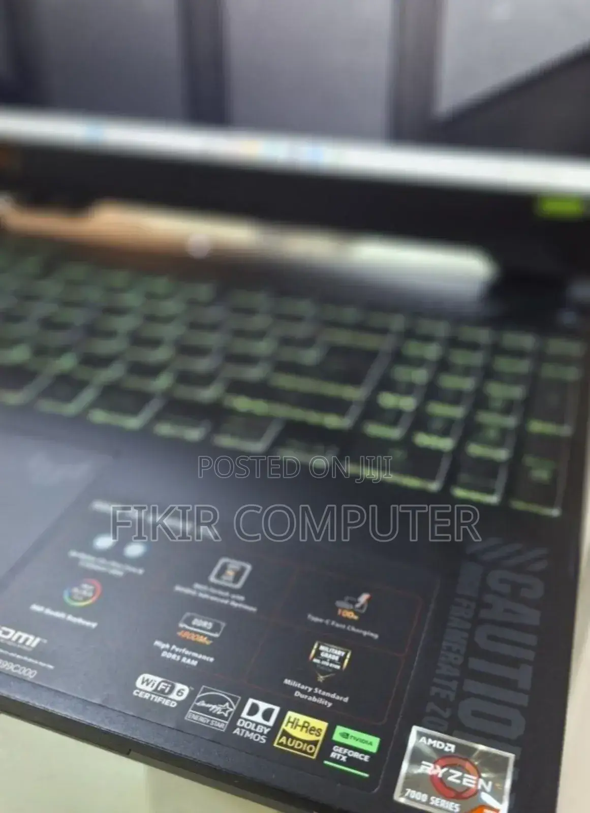 New Laptop Asus TUF Gaming A15 16GB AMD Ryzen 7 SSD 512GB