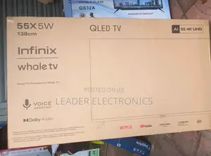 Photo - Infinix Tv 55" Smart Android Tv Frameless Design 4 K Uhd Ready