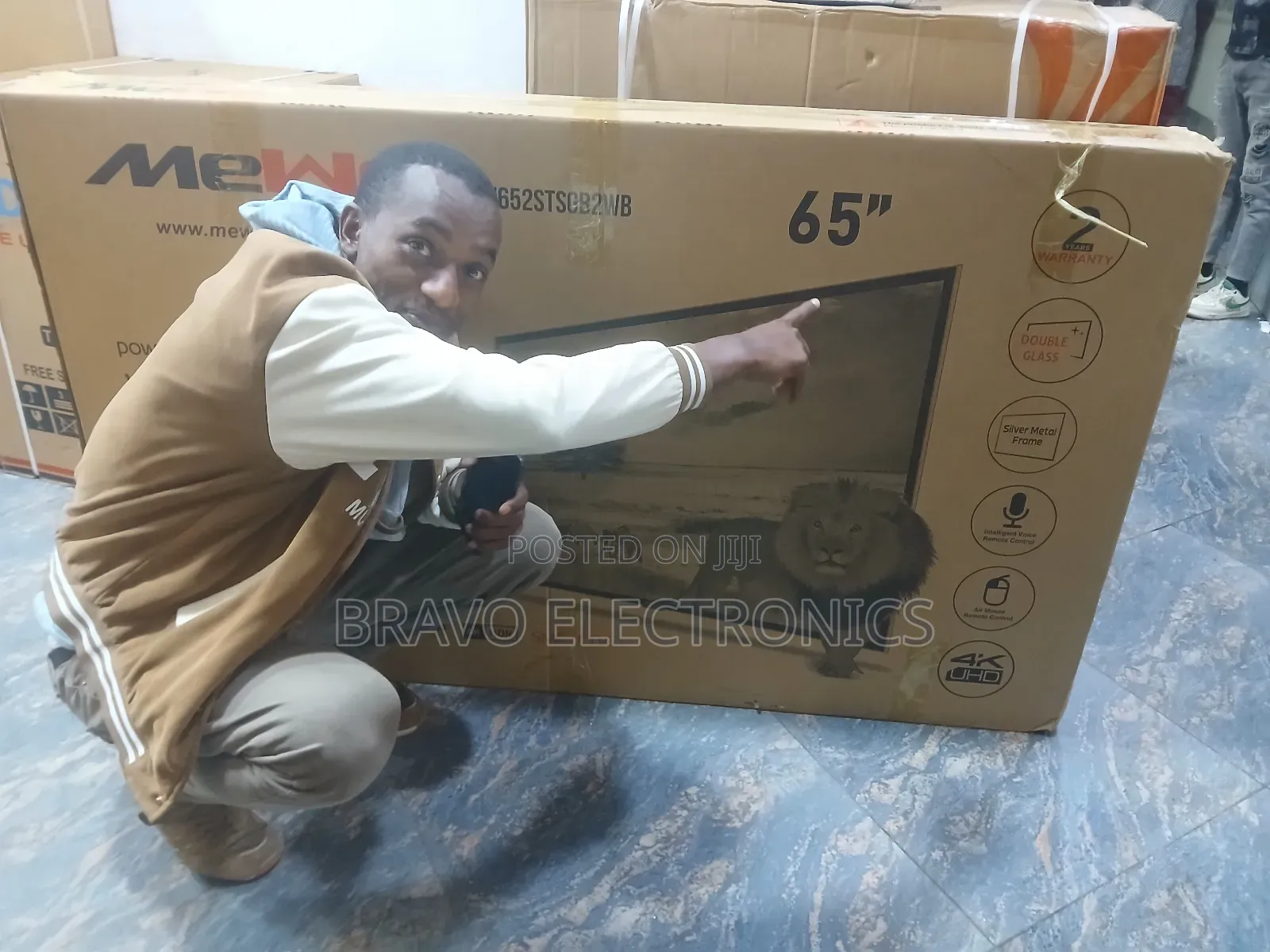 Mewe 65” Uhd Smart Tv – Silver Frame Edition