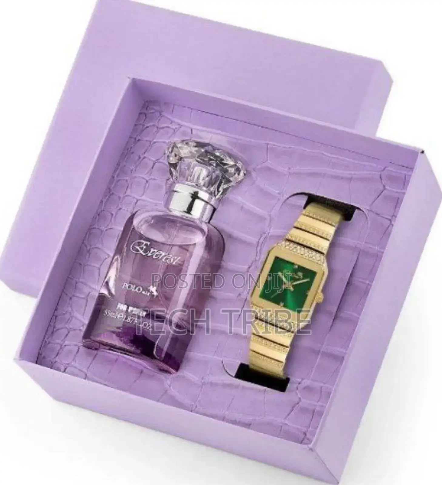 Women's Wristwatch and 55 Ml Perfume Set Gift Box Combination for Her.