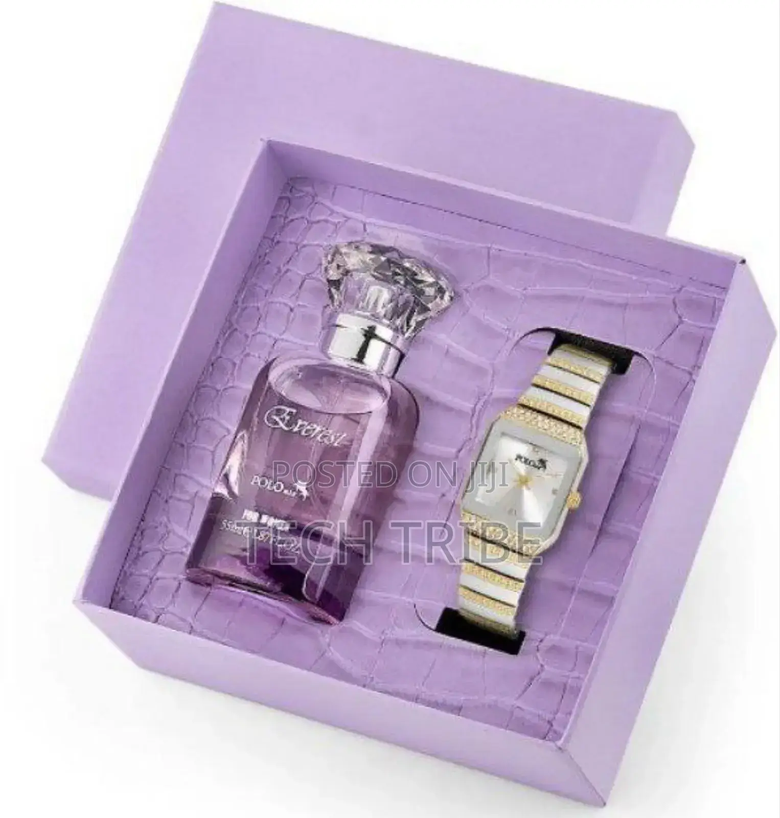 Women's Wristwatch and 55 Ml Perfume Set Gift Box Combination for Her.
