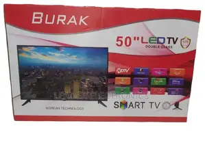 Burak Tv 50" Smart Android Tv Double Glass Tv New