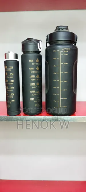 3in1 Set Motivational Water Bottle