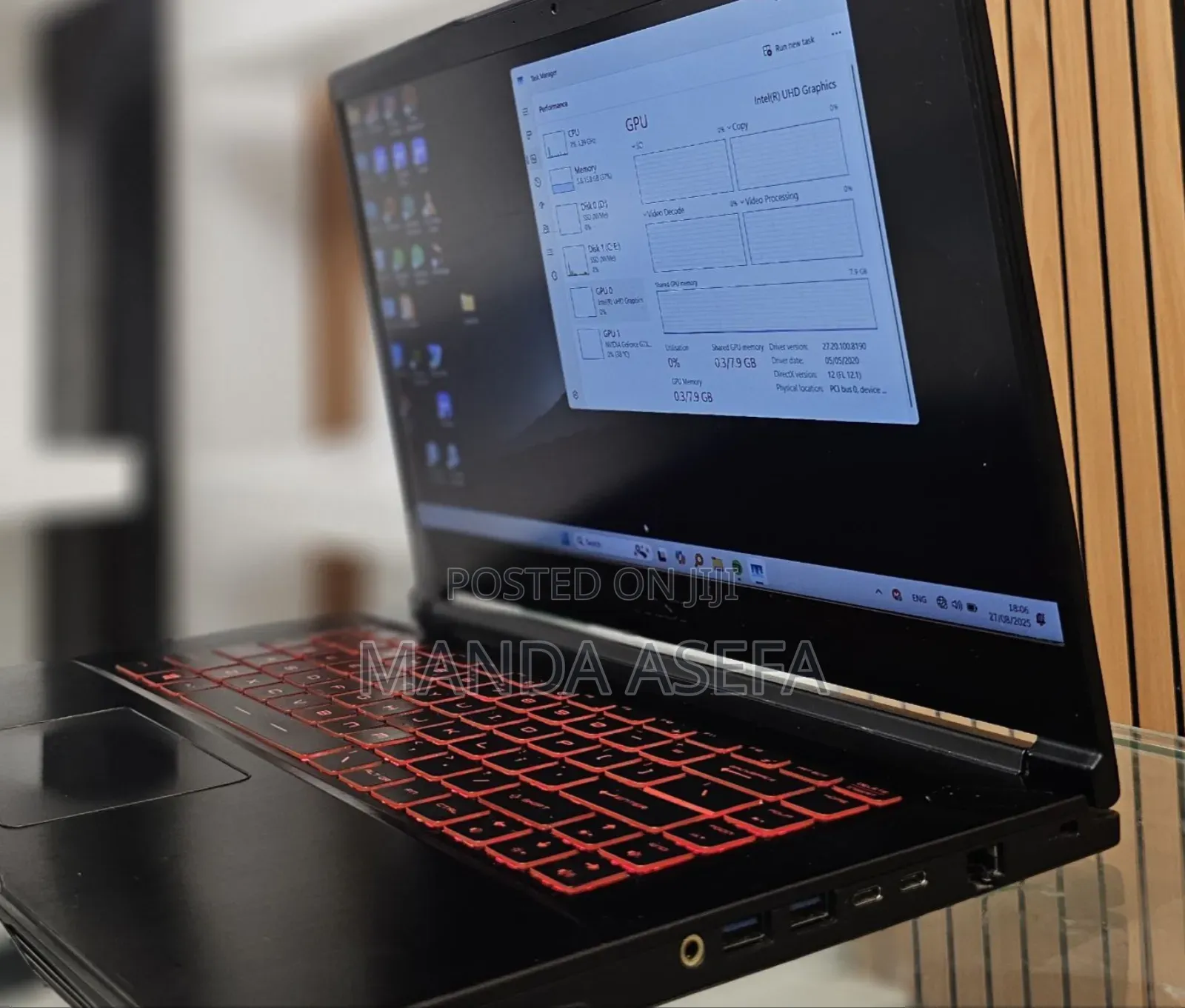 New Laptop MSI 16GB Intel Core I7 SSD 1T