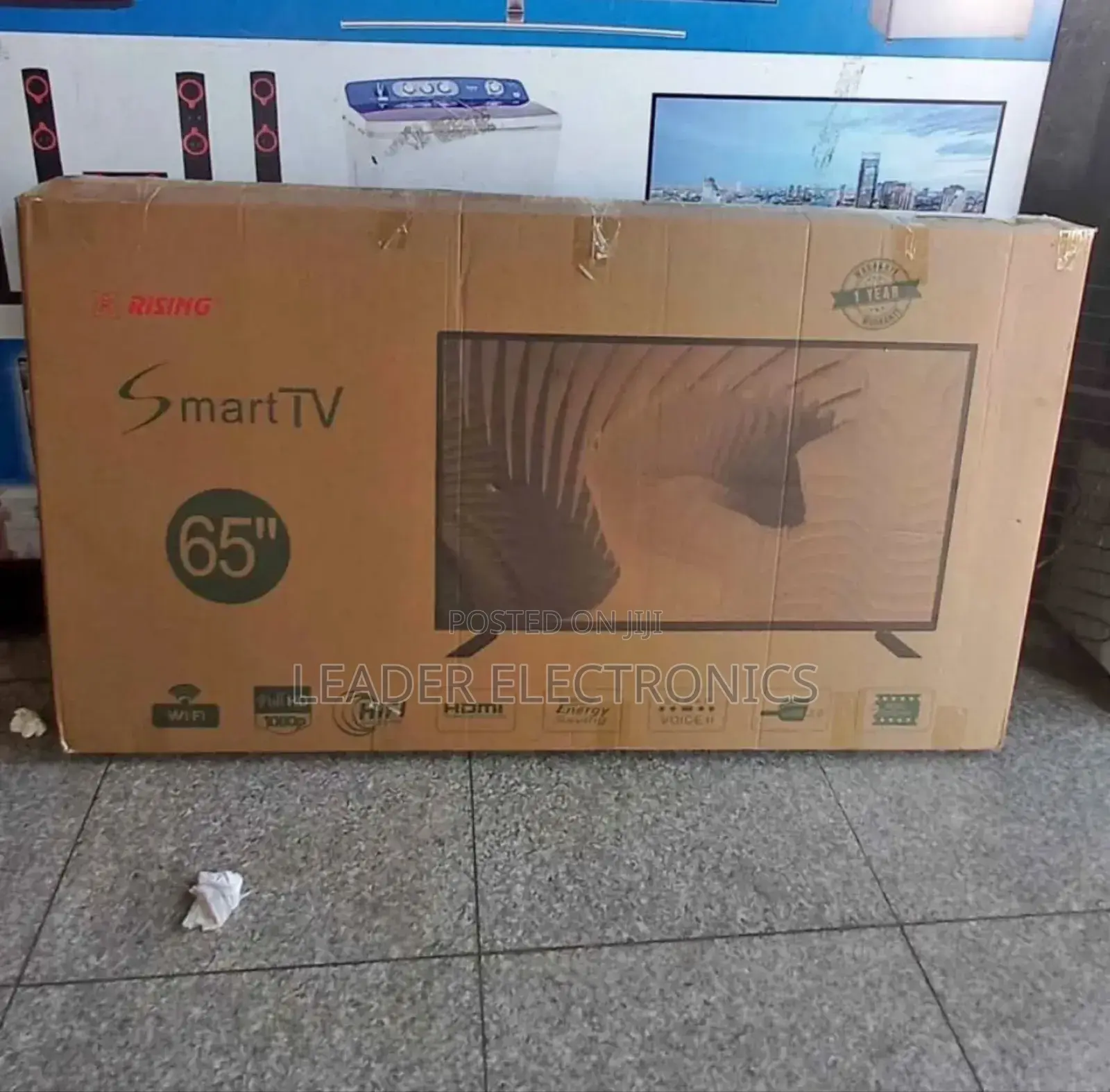 Rising Tv 65" Smart Android Tv New 2025