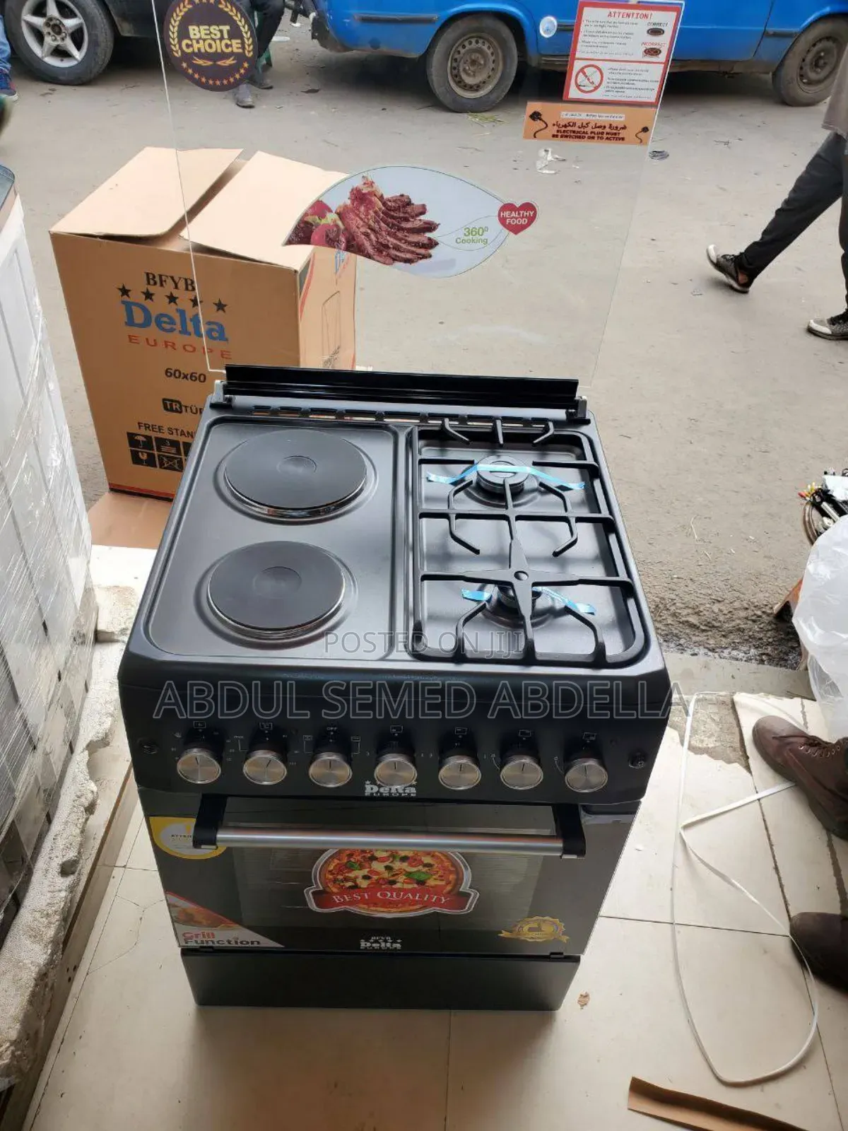 Delta Standing Oven 2gas 2electric and 4electric Fan System With Grill