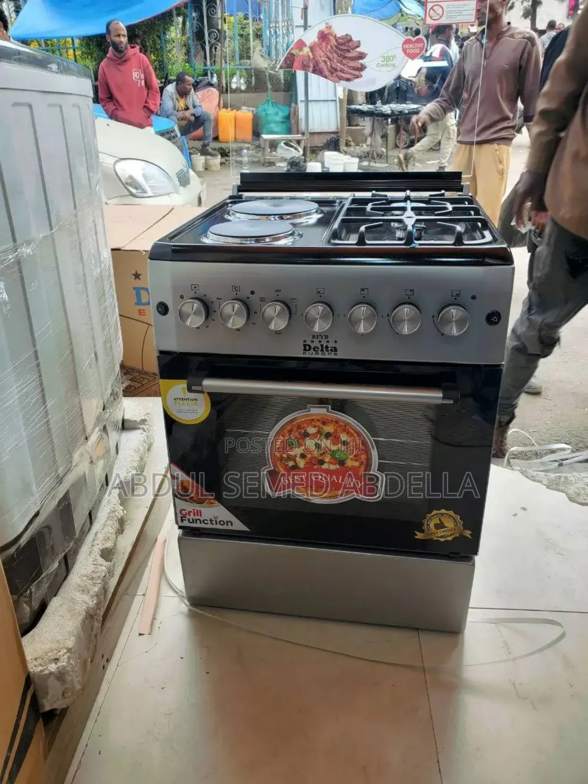 Delta Standing Oven 2gas 2electric and 4electric Fan System With Grill