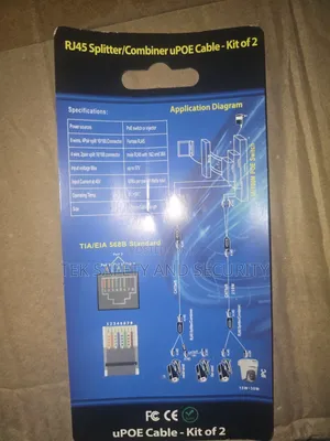 Rj45 Splitter/Combiner Upoe Cable