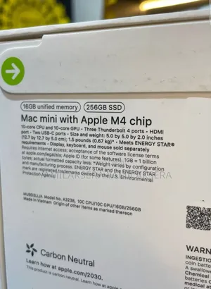 New Desktop Computer Apple Mac Mini M4 16GB SSD 256GB