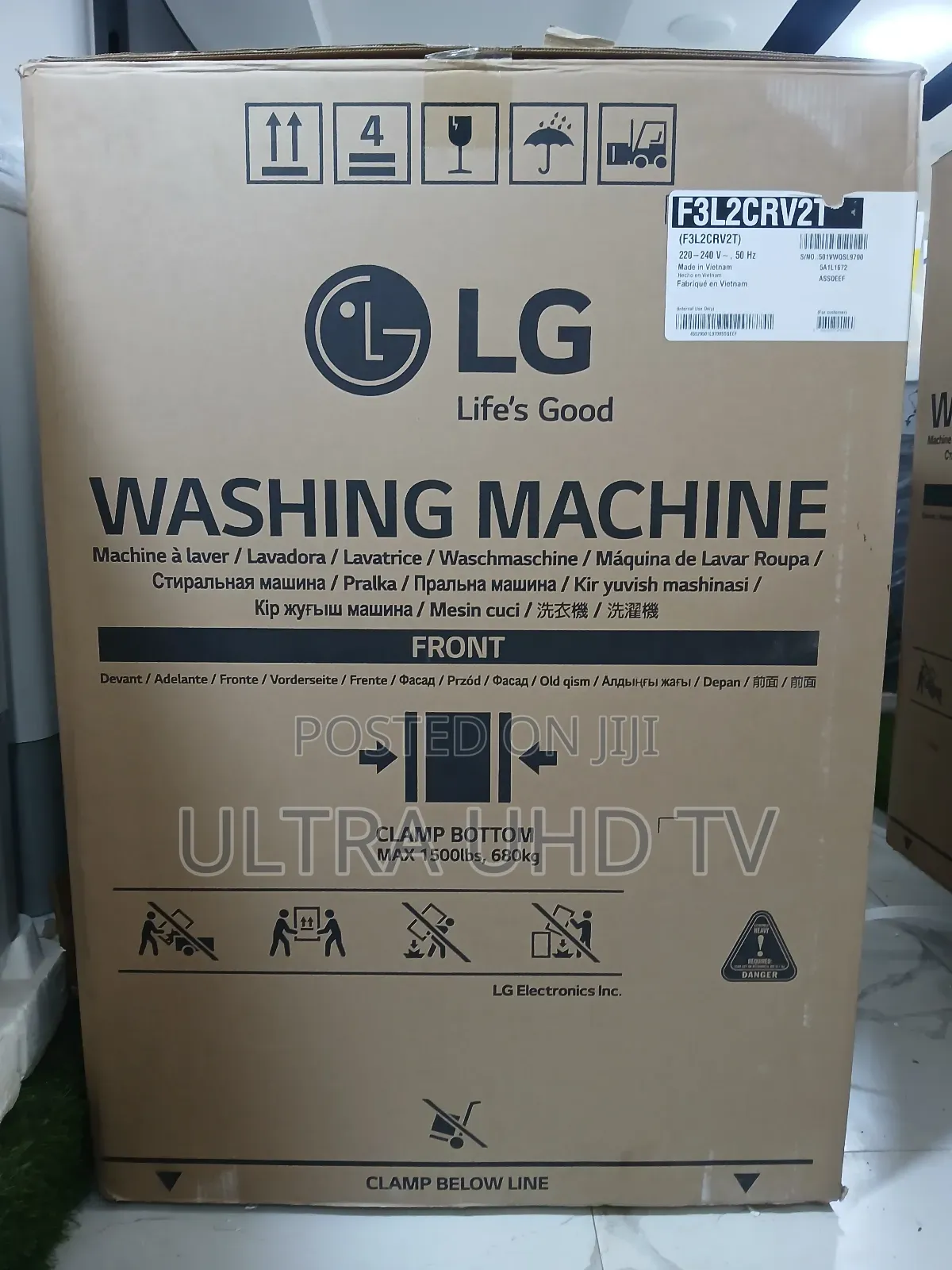Lg Automatic Washing Machine 20/12.Kg F3