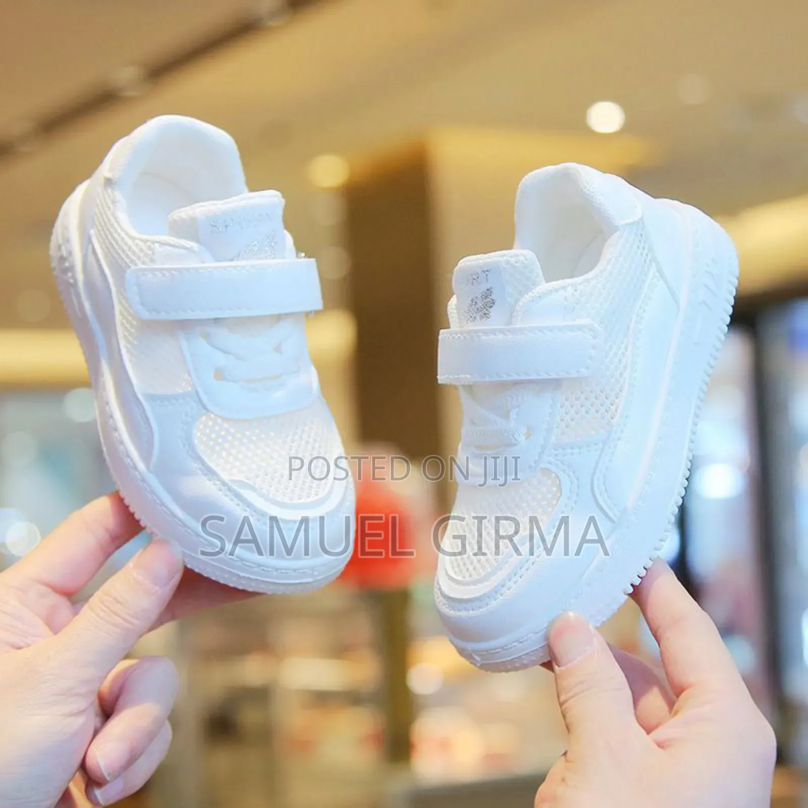 Mk- 0629 Unisex Breathable Mesh Sneakers Size: 21-25 Color: White