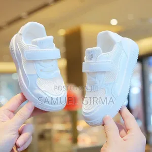 Mk- 0629 Unisex Breathable Mesh Sneakers Size: 21-25 Color: White