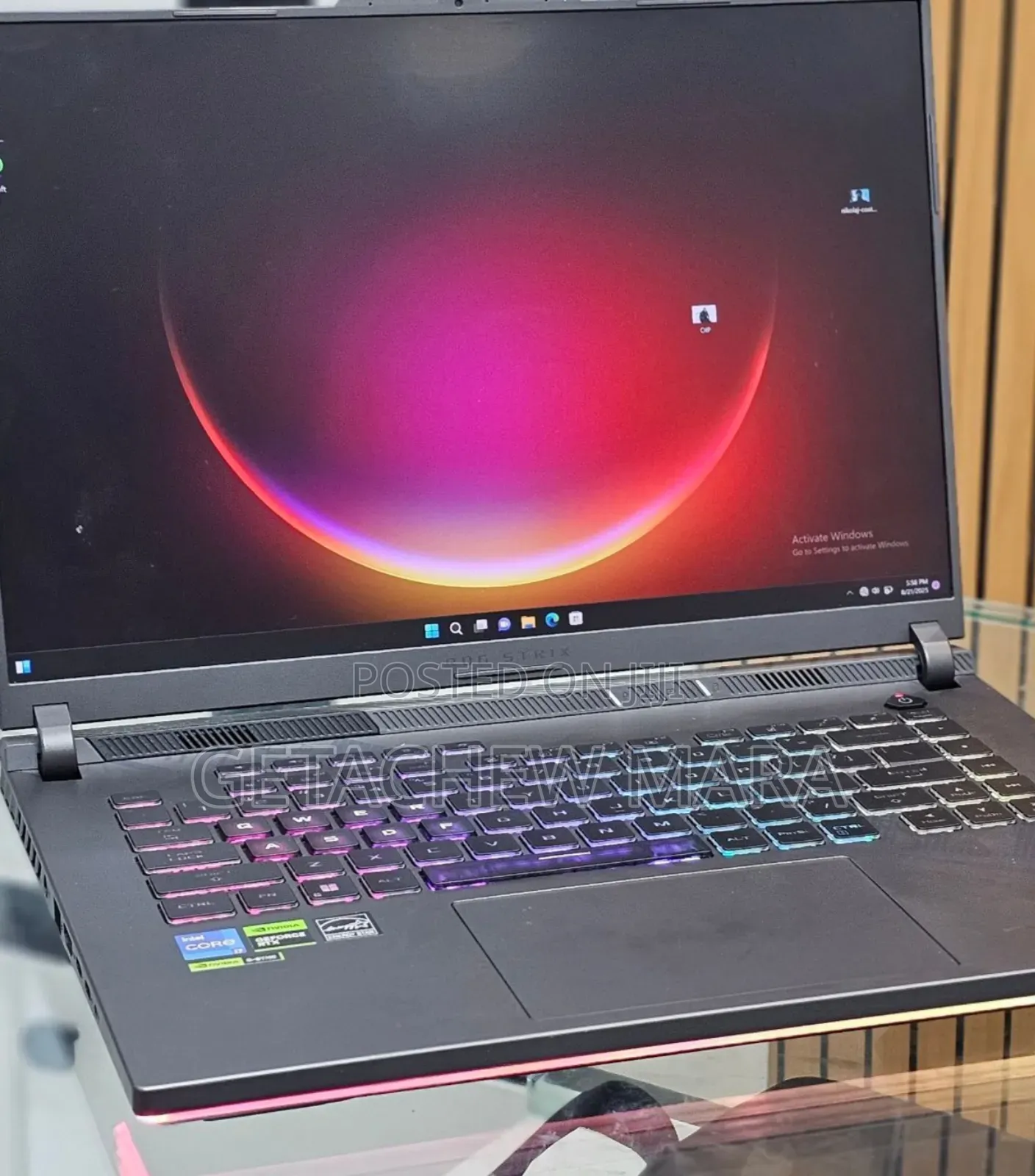 New Laptop Asus ROG Strix G15 16GB Intel Core I7 SSD 1T