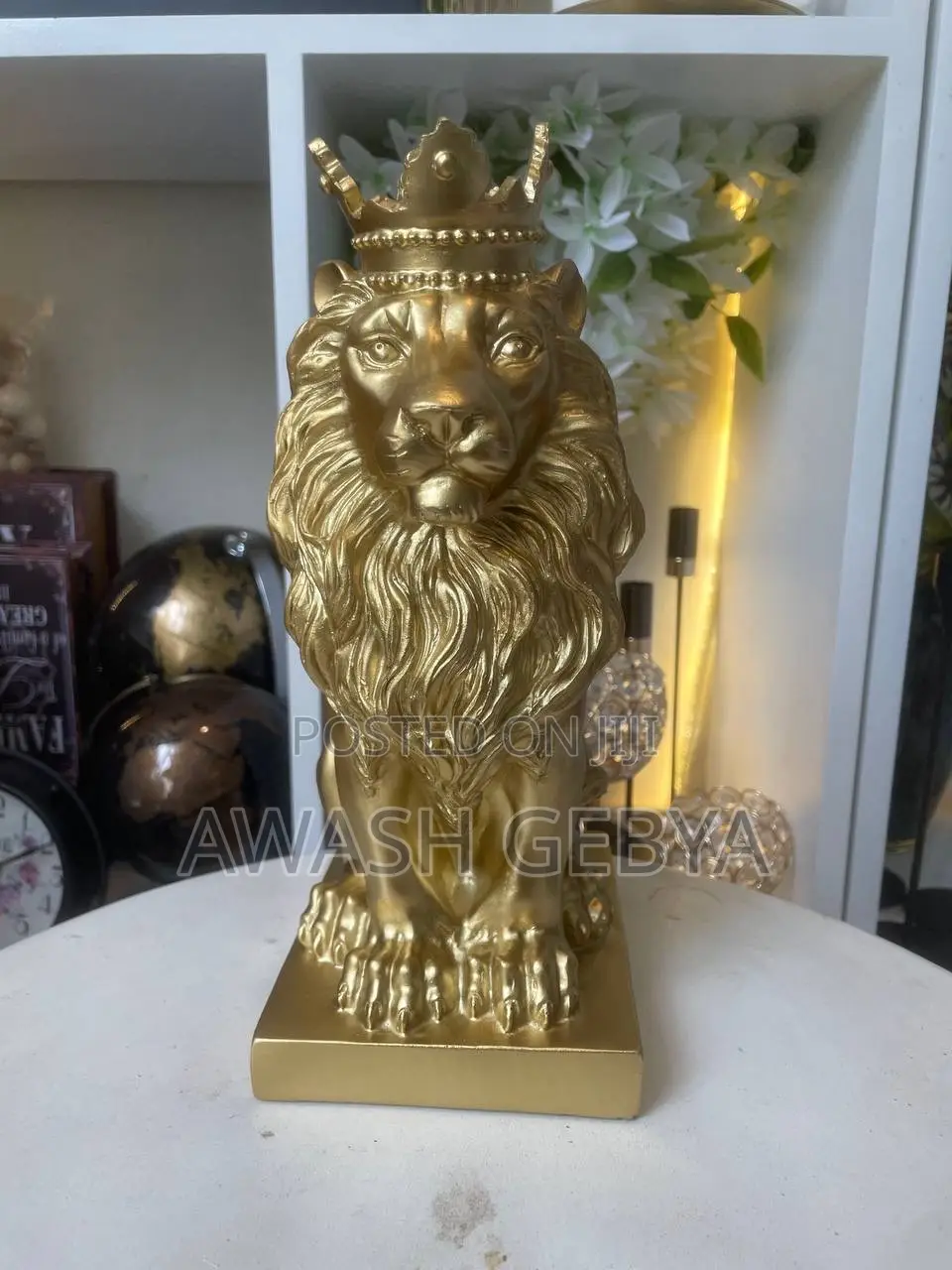 Lion Statue Sculpture for Office Desk