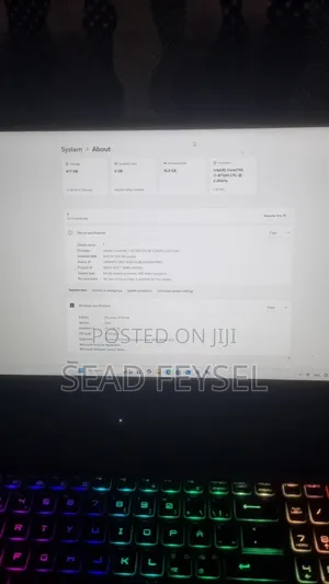 Laptop MSI GF63 16GB Intel Core I7 SSD 500GB