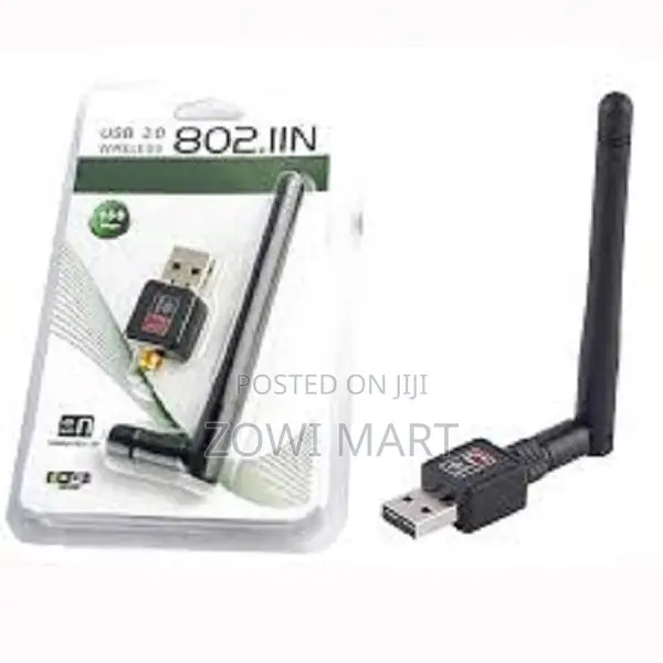 Mini Usb Wifi Adapter 600mbps With Antenna – 802.11ngb