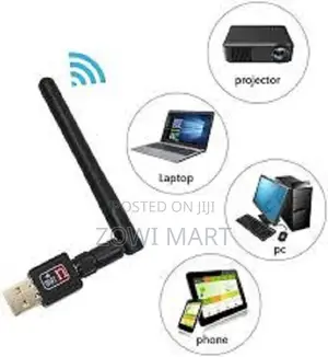 Mini Usb Wifi Adapter 600mbps With Antenna – 802.11ngb