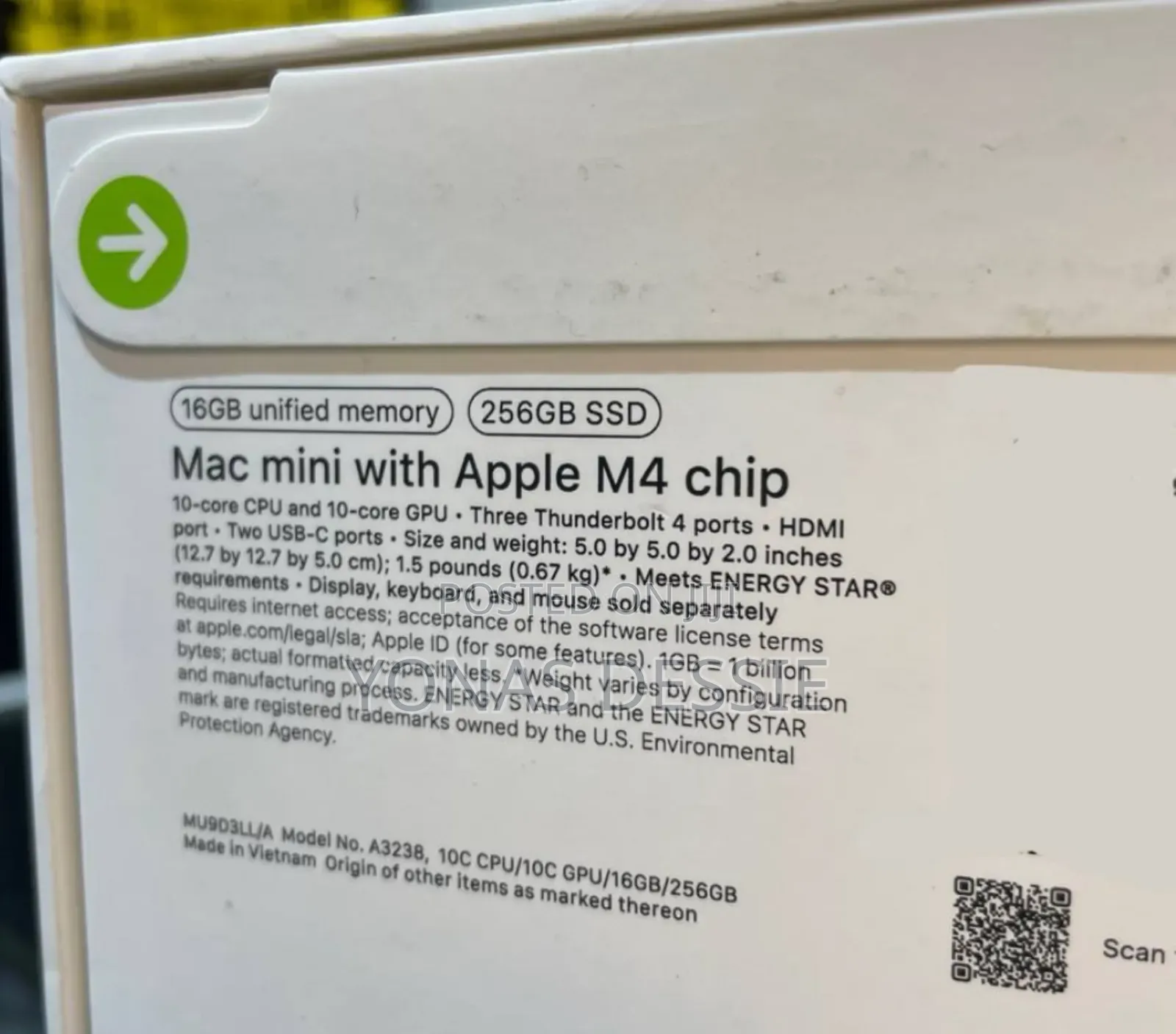 New Desktop Computer Apple Mac Mini M4 16GB SSD 256GB