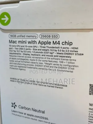 New Desktop Computer Apple iMac M4 16GB Apple M4 SSD 256GB