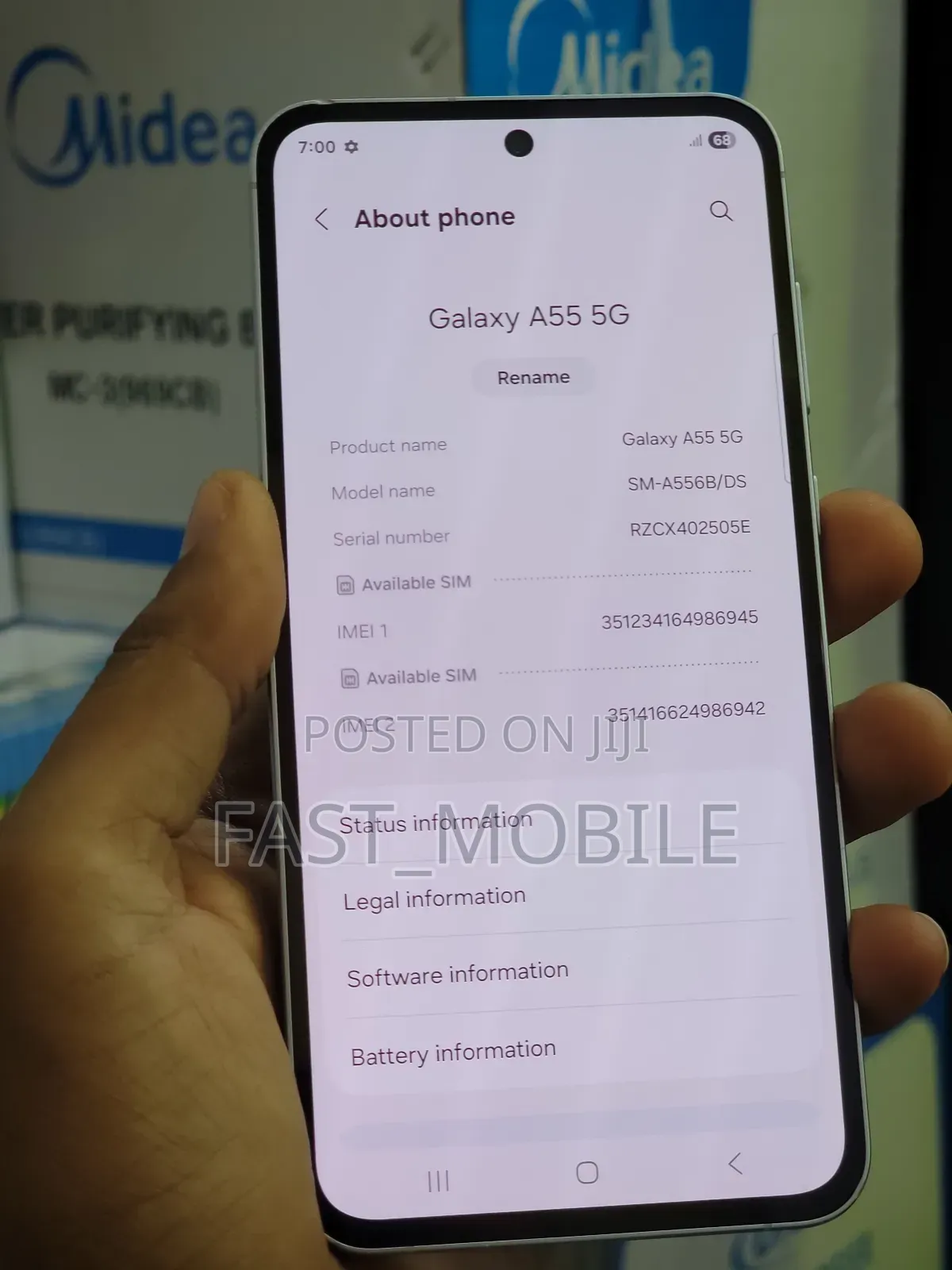 Samsung Galaxy A55 128 GB White