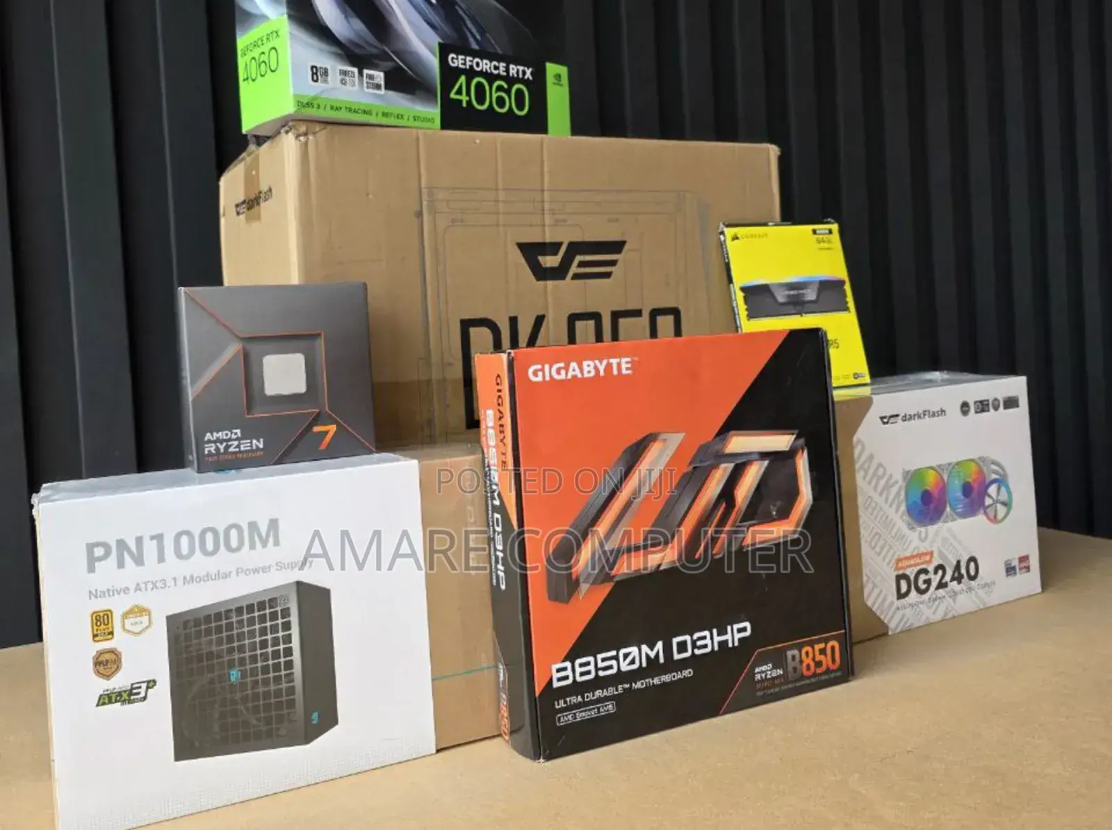 New Desktop Computer 32GB AMD Ryzen 7 SSD 1T