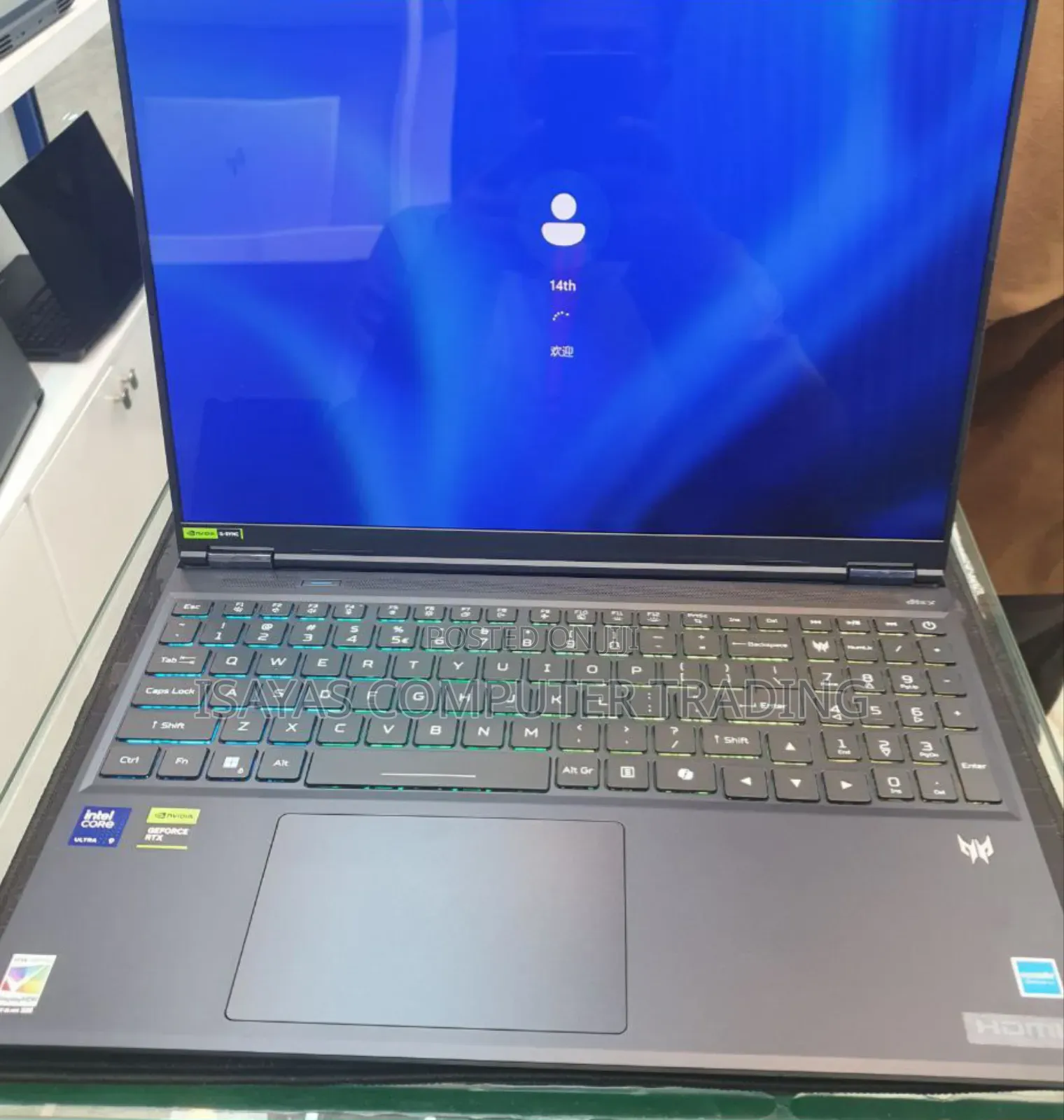 New Laptop Acer Predator Helios Neo 16 16GB Intel Core Ultra 9 SSD 1T