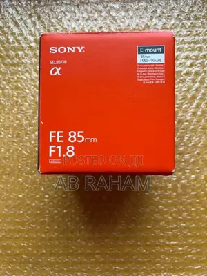 Sony Fe 85mm F/1.8 Lens
Uv -Filter
Brand New
E-Mount Lens