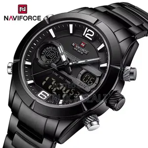 Full Black Navi Force Men's New Deaign Watch
