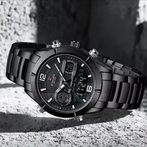 Full Black Navi Force Men's New Deaign Watch