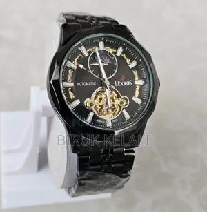 Lexros Full Black Mechanical Watch