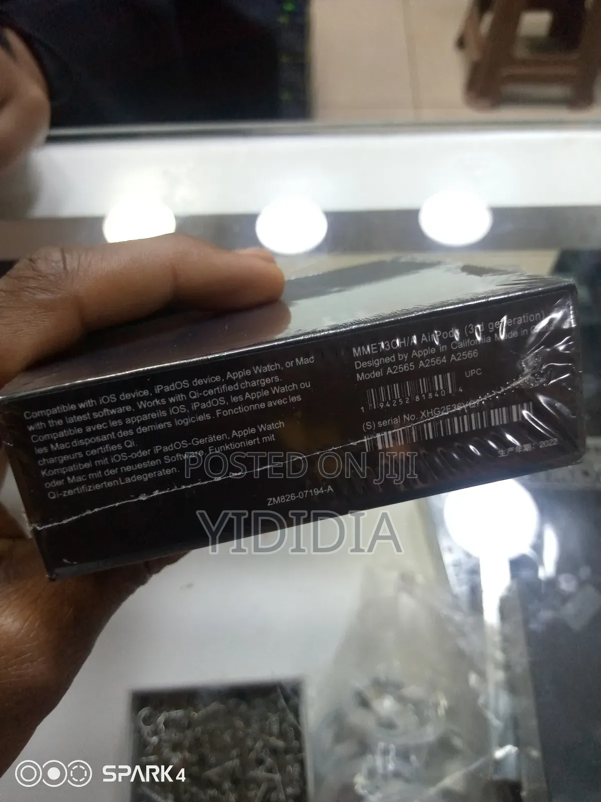 Black Airpods, 3rd Generation + Delivery