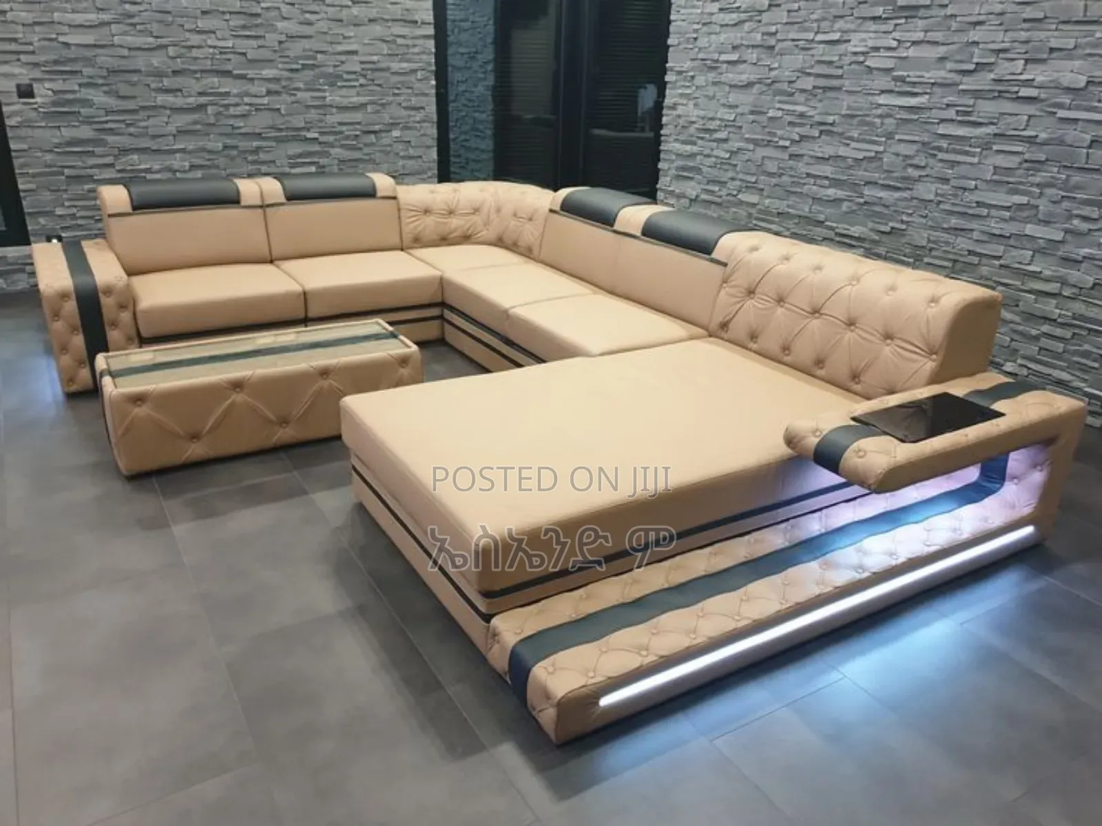 Adama Style Sofa With Led Lite Modular Sofas Fully Lather