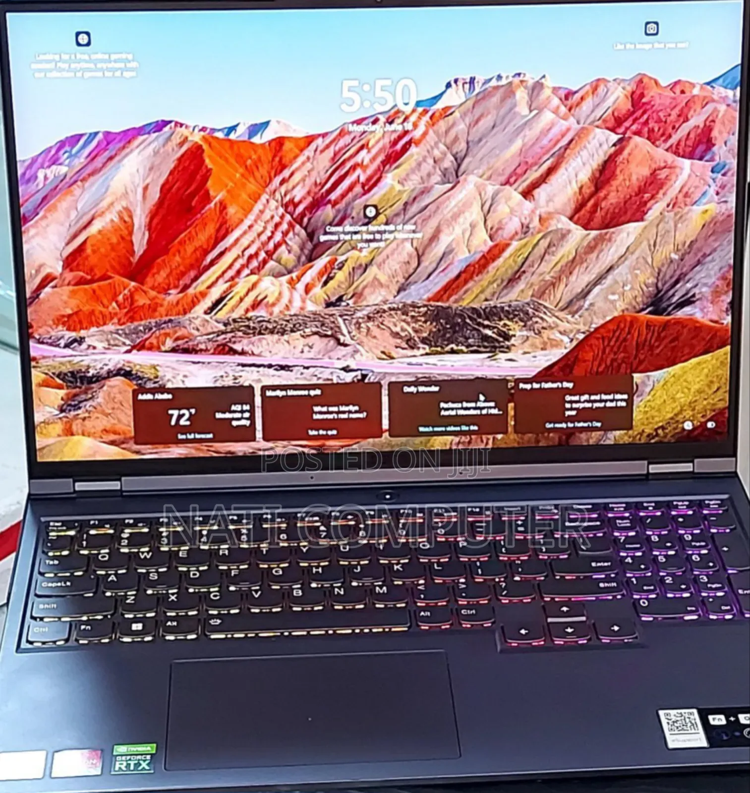New Laptop Lenovo Legion 5 16GB AMD Ryzen 7 SSD 512GB