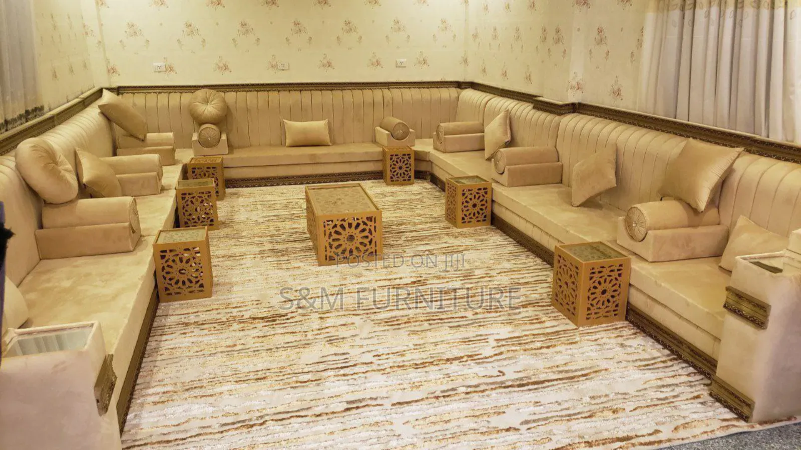 Showy Arabian Majlis Priced Per Square Meter.