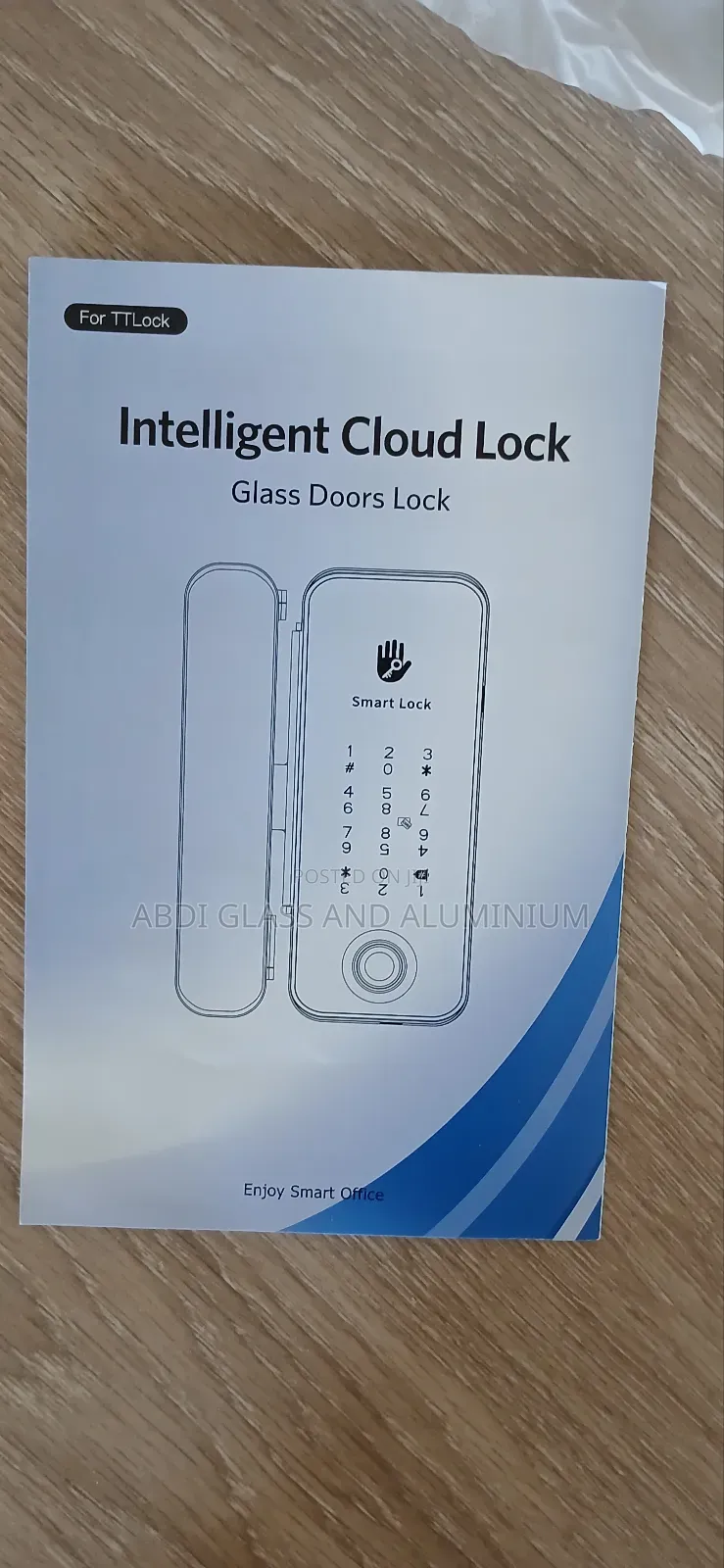 Smart Tempereb Glass Door Lock