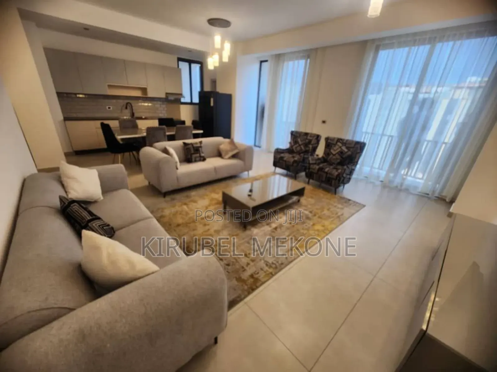 Furnished 3bdrm Apartment in Bole for rent