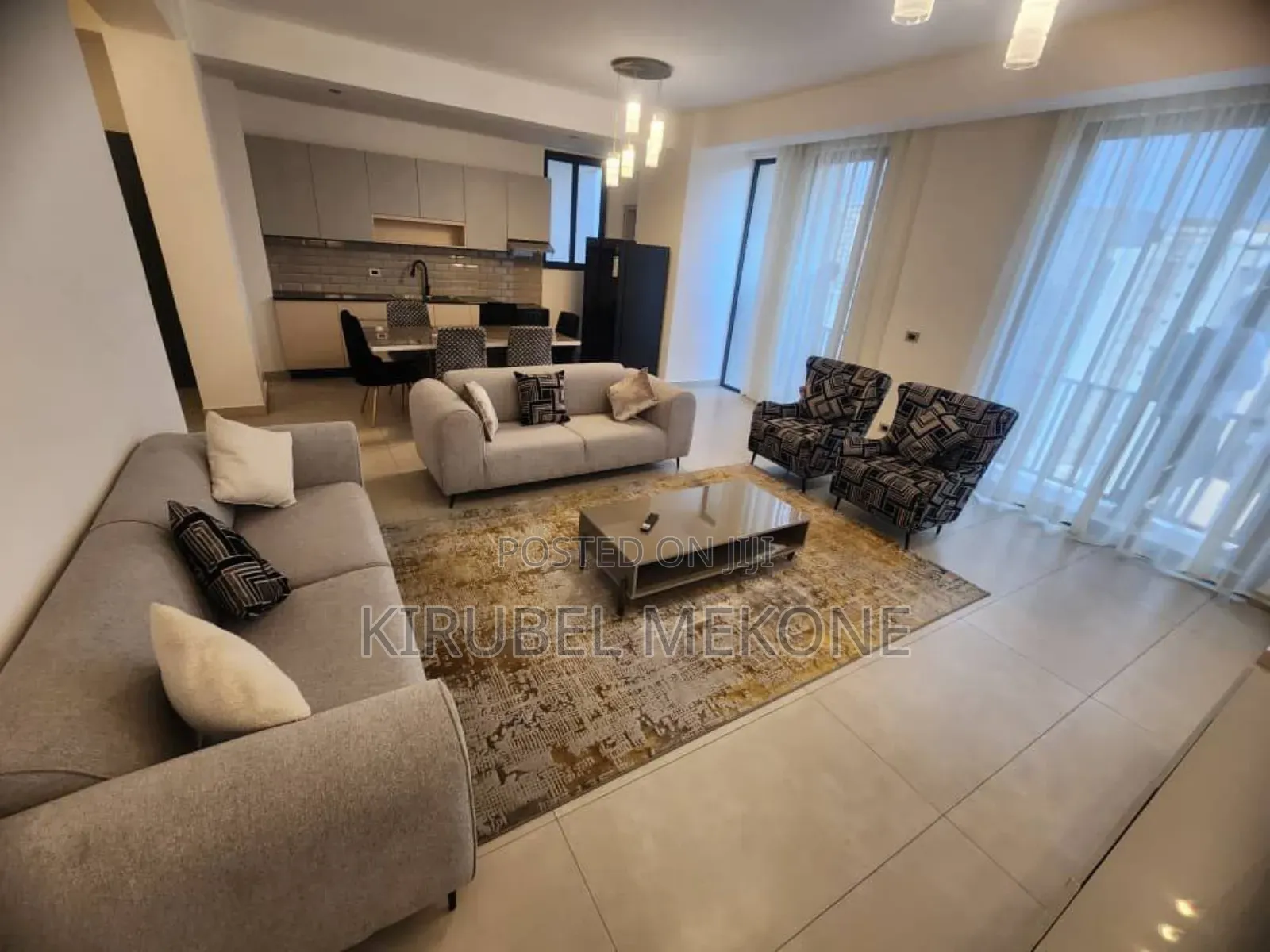 Furnished 3bdrm Apartment in Bole for rent