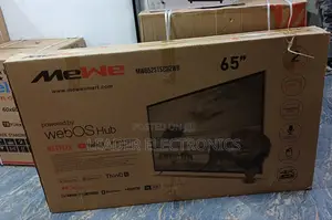 Mewe Tv 65" Smart Android Tv New 2025 Double Glass Tv Webos Hub