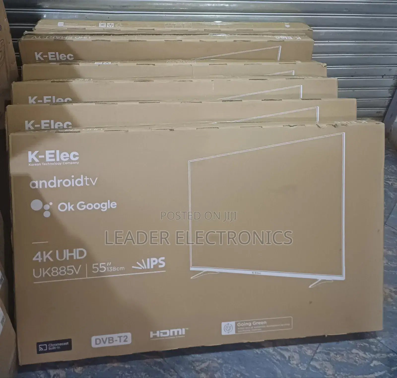 K- Elec Tv 55" Smart Android Tv Frameless Ok Google Tv