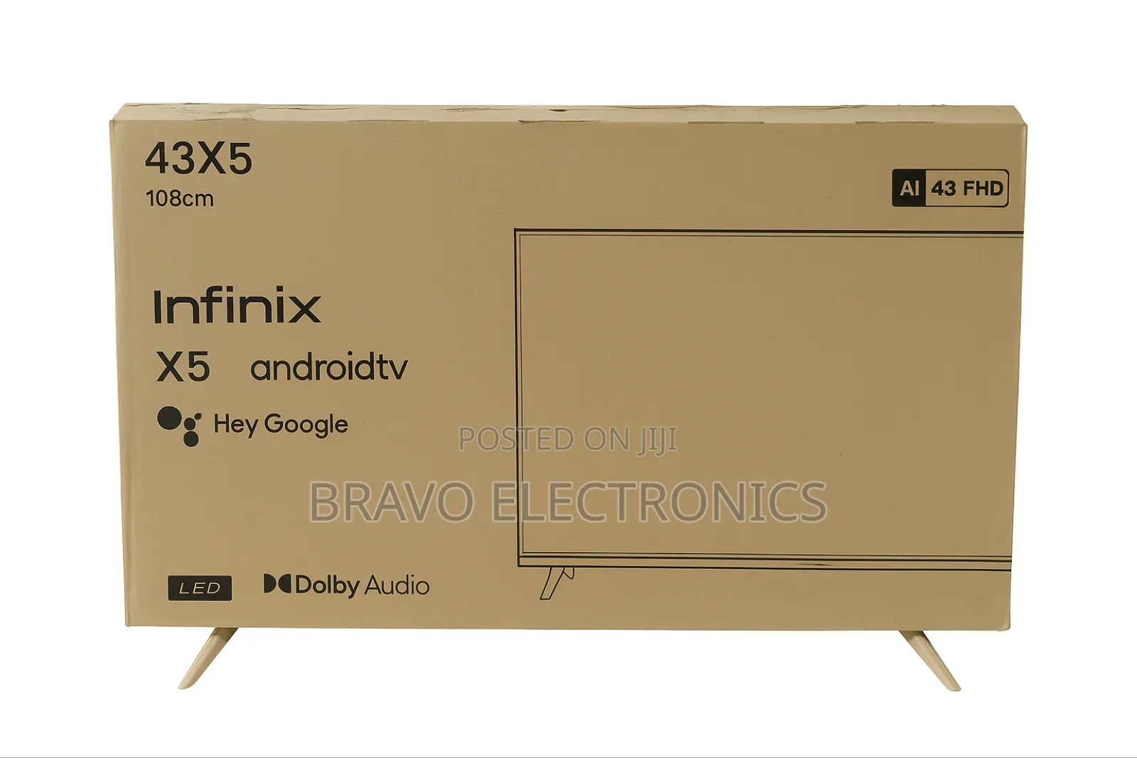 Infinix 43” X5 Android Google Tv – 2025 Frameless Edition