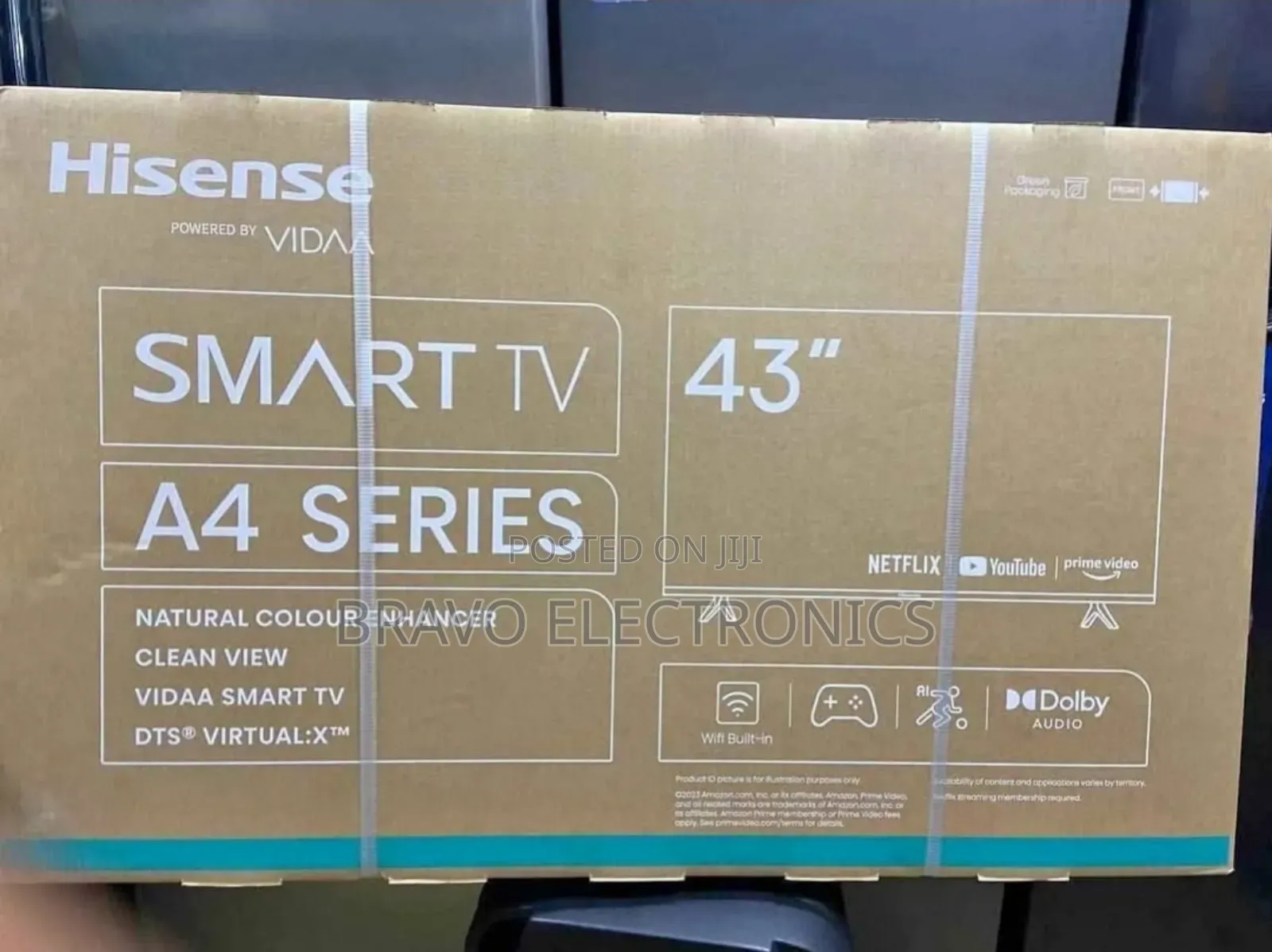 Hisense 43" A4 Series Frameless Tv – Stunning Picture, Sleek Design!